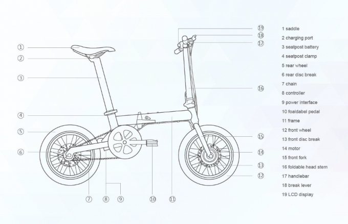 CE 16" 電動折りたたみ自転車/自転車 200-250w ブラシレスリチウム電池 0