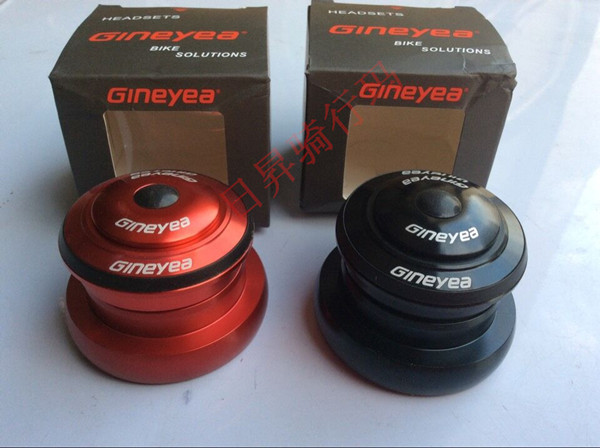 GINEYEA 自転車 角型CNCベアヘッドセット 上 1-1/8" 下 1-1/2" 44mmヘッドチューブフレーム 1