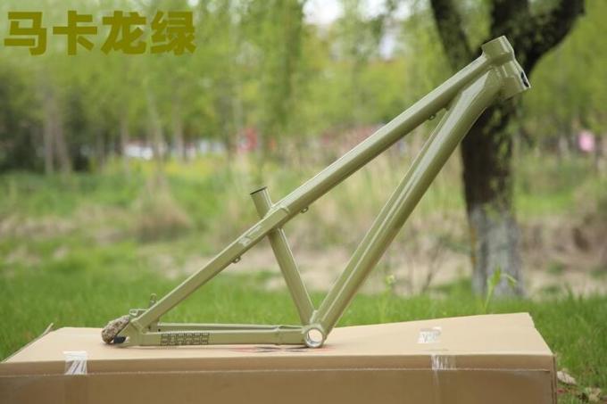 中国の安いアルミニウム土のジャンパー4X BMXのバイク フレームの横のドロップアウト山の自転車のHardtailフレーム 0
