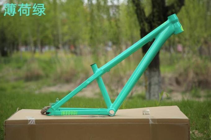 中国の安いアルミニウム土のジャンパー4X BMXのバイク フレームの横のドロップアウト山の自転車のHardtailフレーム 3