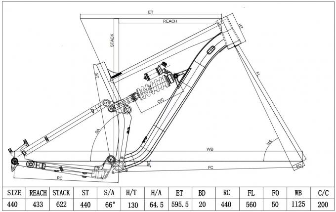 27.5er エンドゥロ 全懸垂 マウンテンバイクフレーム 内部のケーブルとアルミニウム合金 9