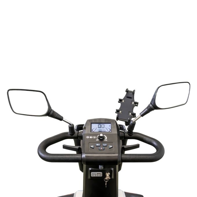 950W デュアルシート電気モビリティスクーター 電気磁気ブレーキ付き 屋外旅行 白 5